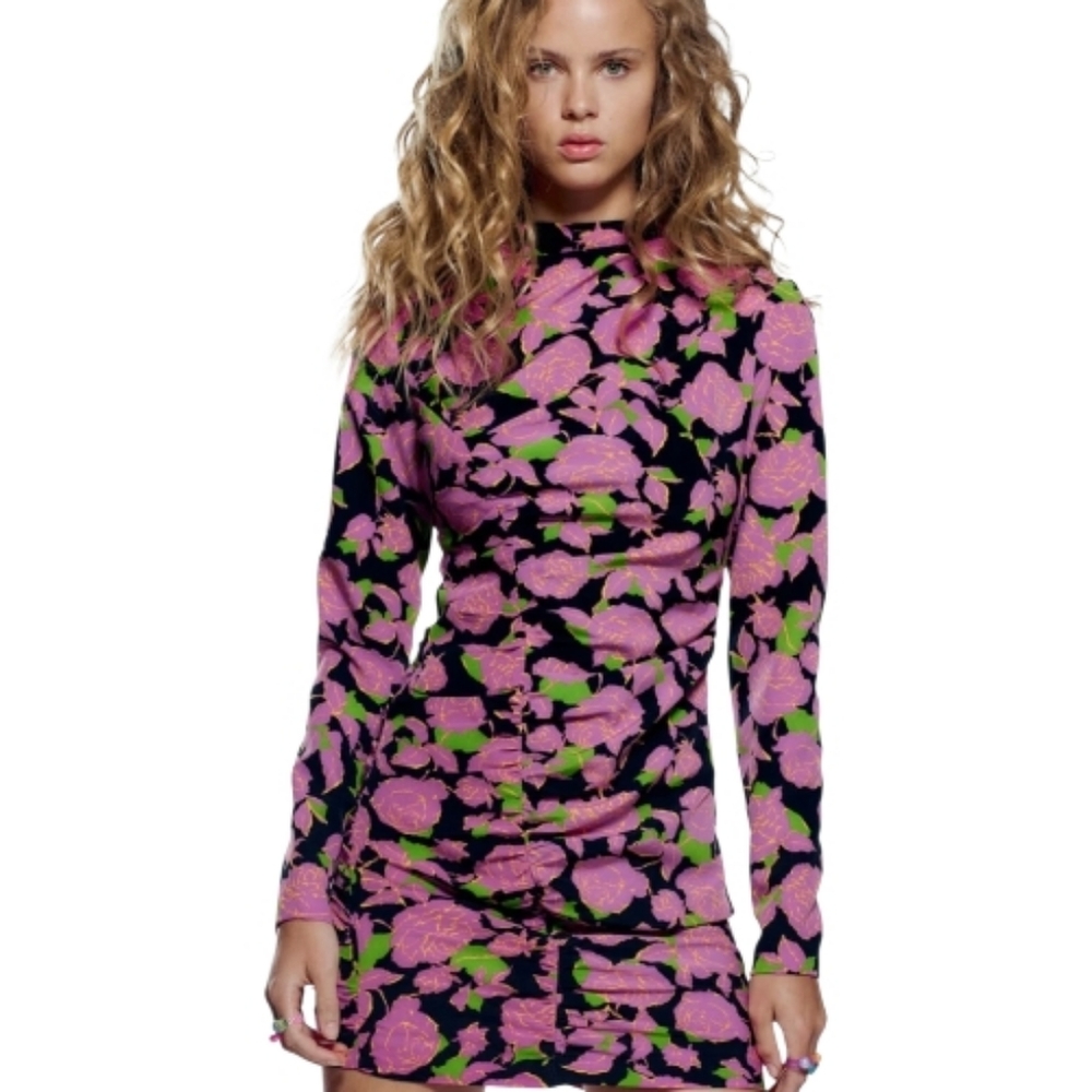 NWT Zara Floral Mini Dress